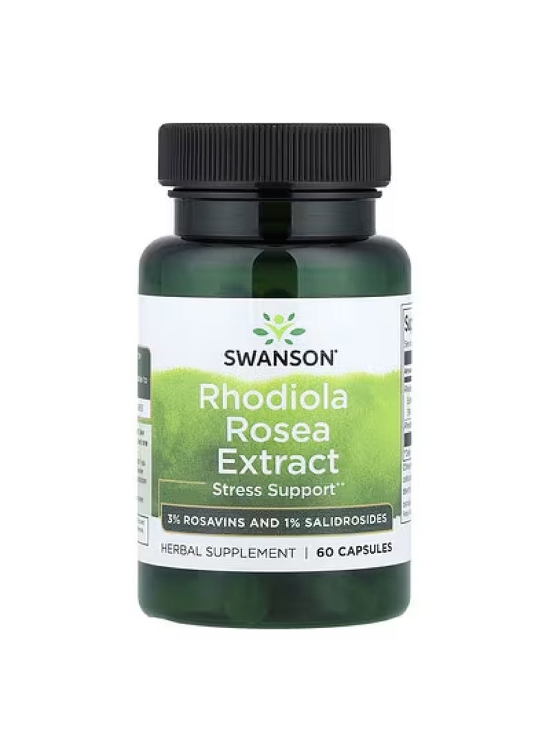 Rhodiola Rosea Extract, 60 Capsules